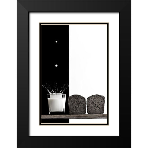 Black And White Black Modern Wood Framed Art Print with Double Matting by Poleshchuk, Volodymyr