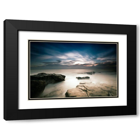 Morning Breaks Black Modern Wood Framed Art Print with Double Matting by Brackstone, Mel