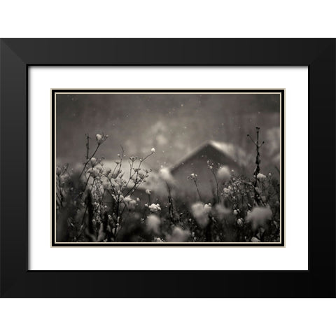 Winter Story Black Modern Wood Framed Art Print with Double Matting by PhotoCosma