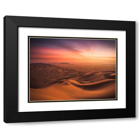 An End And A Beginning Black Modern Wood Framed Art Print with Double Matting by Wonisch, Andreas