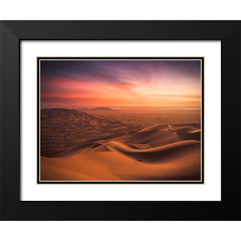 An End And A Beginning Black Modern Wood Framed Art Print with Double Matting by Wonisch, Andreas