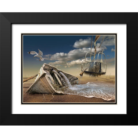 ... Black Modern Wood Framed Art Print with Double Matting by Penchev, Radoslav