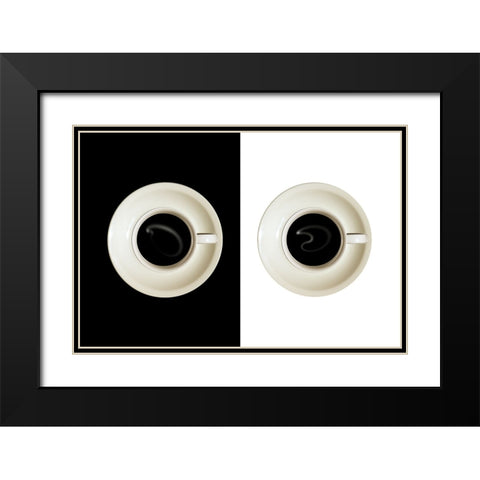 Contrast Black Modern Wood Framed Art Print with Double Matting by Eisele, Stefan