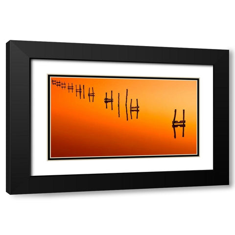 Way Out Of Here Black Modern Wood Framed Art Print with Double Matting by Planinski, Zhecho