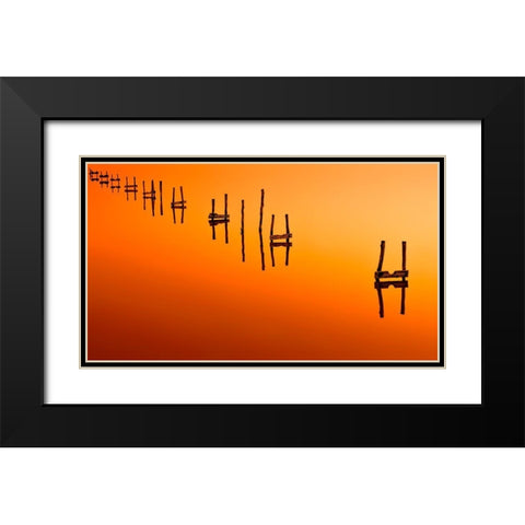 Way Out Of Here Black Modern Wood Framed Art Print with Double Matting by Planinski, Zhecho