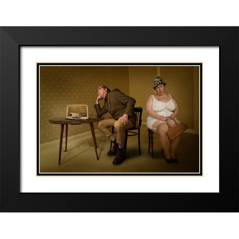 Love And Marriage Ii Black Modern Wood Framed Art Print with Double Matting by Von Diepenbroek, Christine
