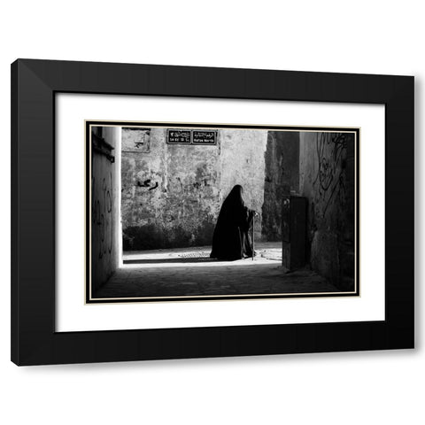 S4 E1/ 13 St. Black Modern Wood Framed Art Print with Double Matting by A. Al Traifi, Zuhair