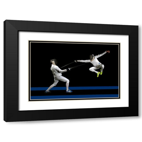 Untitled Black Modern Wood Framed Art Print with Double Matting by Ghesquiere, Hilde