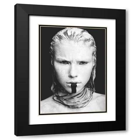 Artistique Black Modern Wood Framed Art Print with Double Matting by Adrian, Simion