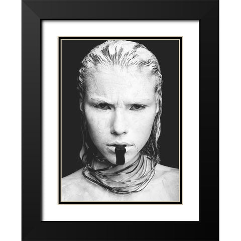 Artistique Black Modern Wood Framed Art Print with Double Matting by Adrian, Simion