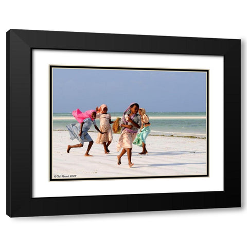 Z1 Black Modern Wood Framed Art Print with Double Matting by Taln