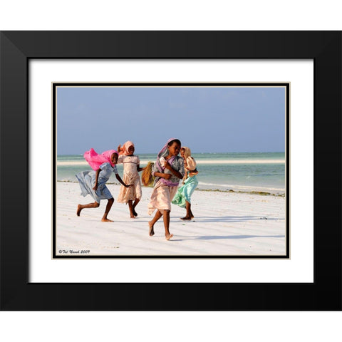 Z1 Black Modern Wood Framed Art Print with Double Matting by Taln