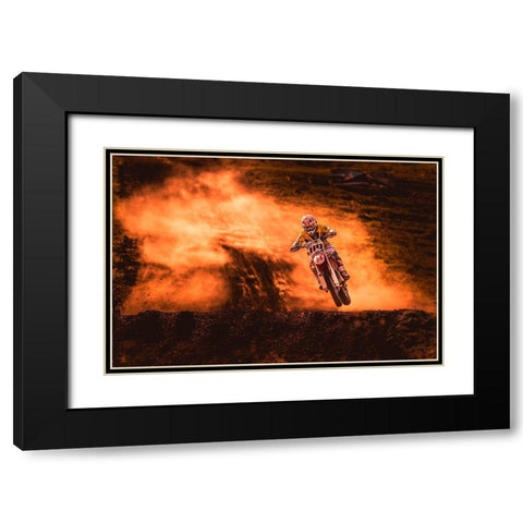Above Black Modern Wood Framed Art Print with Double Matting by Igor, Salkov