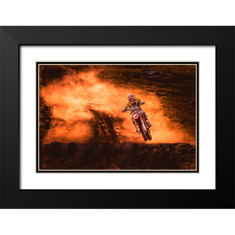 Above Black Modern Wood Framed Art Print with Double Matting by Igor, Salkov