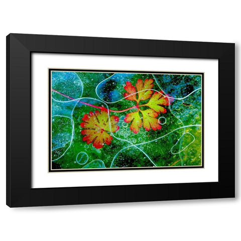 Thaw Black Modern Wood Framed Art Print with Double Matting by Miguel Dominguez, Andres
