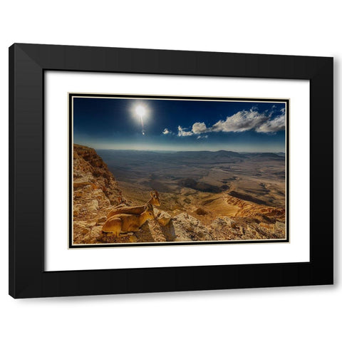 Morning View Black Modern Wood Framed Art Print with Double Matting by Meirovich, Ido