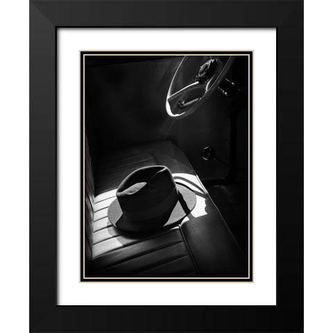 In The Sun Black Modern Wood Framed Art Print with Double Matting by Read, Barbara