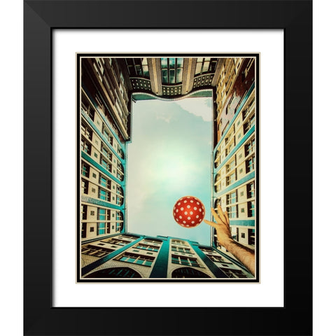 Play It! Black Modern Wood Framed Art Print with Double Matting by ambra