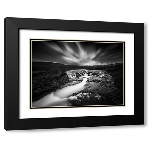The Hidden Vista Black Modern Wood Framed Art Print with Double Matting by Kahila, Janne
