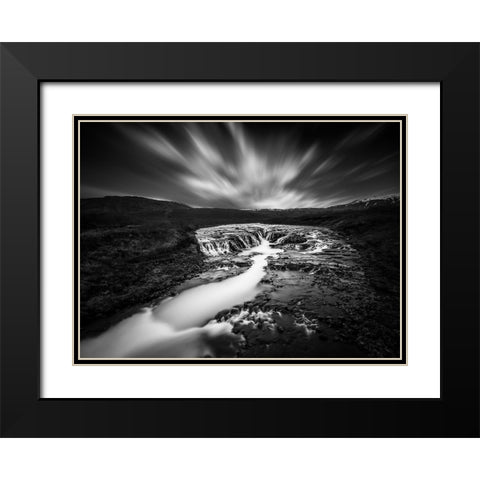 The Hidden Vista Black Modern Wood Framed Art Print with Double Matting by Kahila, Janne
