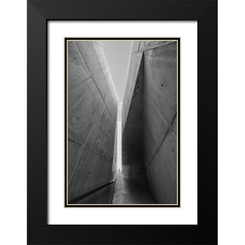 Between Two Worlds Black Modern Wood Framed Art Print with Double Matting by P Neto, Filipe
