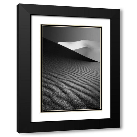 An Ice Hill In Desert ! Black Modern Wood Framed Art Print with Double Matting by Barootkoob, Ali