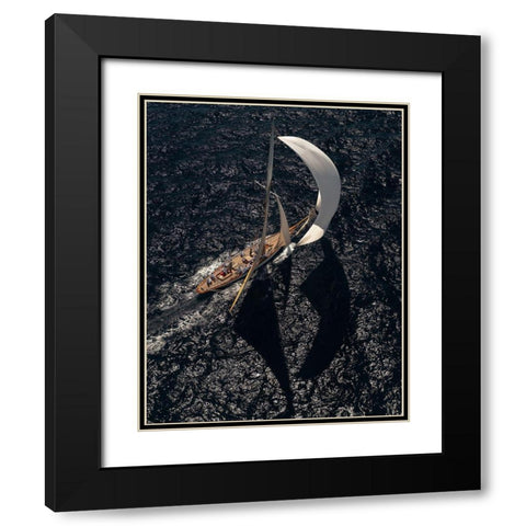 Shadows A Lights Black Modern Wood Framed Art Print with Double Matting by Pelissier, Marc