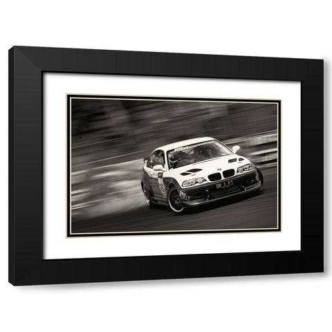 Dr 1 Ft Black Modern Wood Framed Art Print with Double Matting by Chongky
