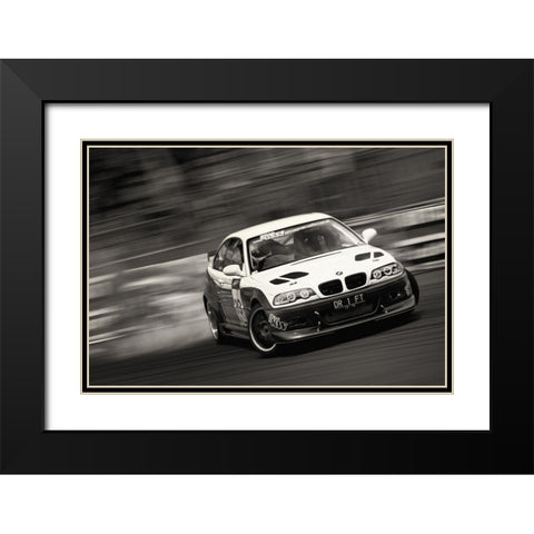 Dr 1 Ft Black Modern Wood Framed Art Print with Double Matting by Chongky
