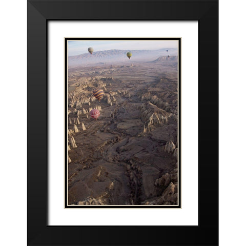 Anatolia Black Modern Wood Framed Art Print with Double Matting by Mazalrey, Alain