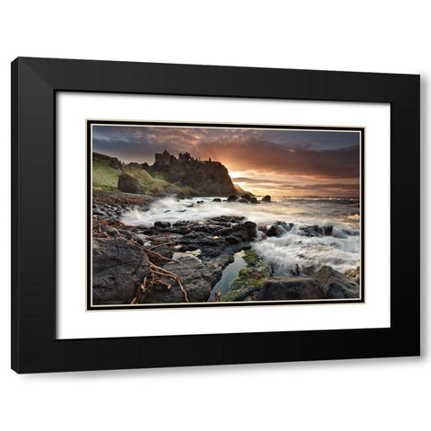 Dunluce Light Black Modern Wood Framed Art Print with Double Matting by Mcparland, Gary