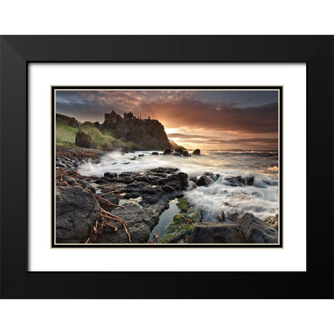 Dunluce Light Black Modern Wood Framed Art Print with Double Matting by Mcparland, Gary