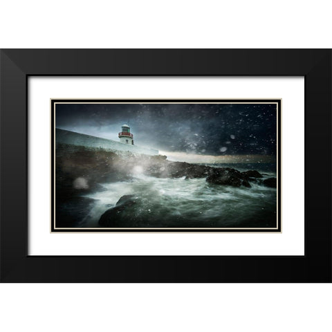 Storm Coming Black Modern Wood Framed Art Print with Double Matting by Krakowski, Marcin