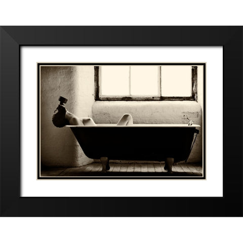 Decontamination Black Modern Wood Framed Art Print with Double Matting by Paul