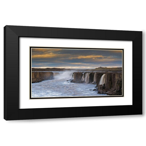 Midsummer Night Black Modern Wood Framed Art Print with Double Matting by Wrobel, Karsten