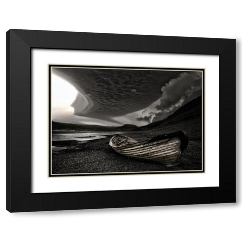 Murky Black Modern Wood Framed Art Print with Double Matting by H. Ingibergsson, Torsteinn