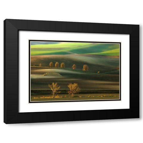 Ten... Black Modern Wood Framed Art Print with Double Matting by Browko, Krzysztof