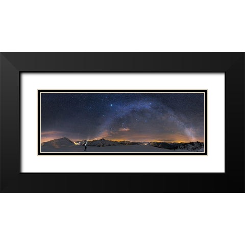 Under The Starbow Black Modern Wood Framed Art Print with Double Matting by Nicholas Roemmelt, Dr.