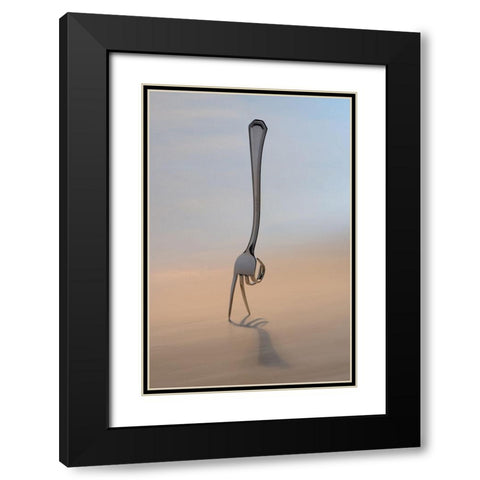 The Walker Black Modern Wood Framed Art Print with Double Matting by Caballero, David