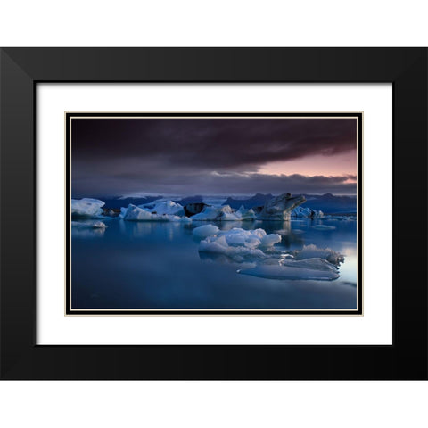Global Warming Black Modern Wood Framed Art Print with Double Matting by Eichelberg, Amnon