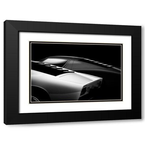 2 Miura Black Modern Wood Framed Art Print with Double Matting by Droste, Holger