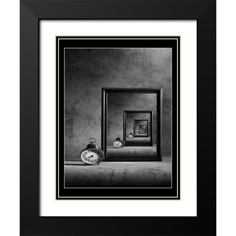 The Eternity Black Modern Wood Framed Art Print with Double Matting by Ivanova, Victoria