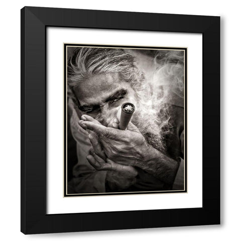 Go To Nirvana Black Modern Wood Framed Art Print with Double Matting by Argerich, Montse
