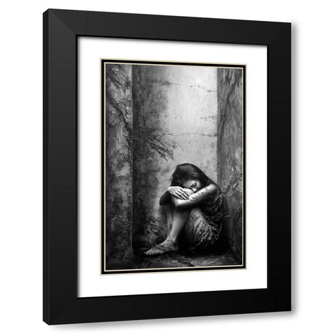 Life Goes On Black Modern Wood Framed Art Print with Double Matting by Kisworo, Sebastian