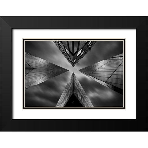 The Meeting Black Modern Wood Framed Art Print with Double Matting by Marcisovsky, Martin