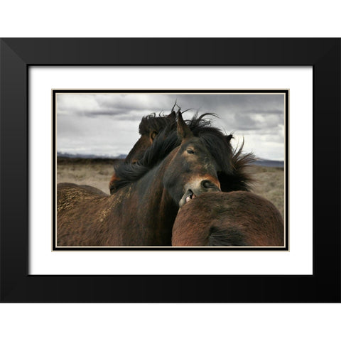 Close Black Modern Wood Framed Art Print with Double Matting by Ingibergsson, Bragi