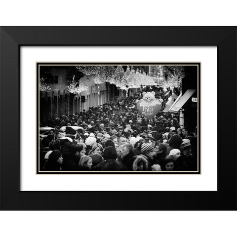 I Love You This Much! Black Modern Wood Framed Art Print with Double Matting by Grambone, Antonio