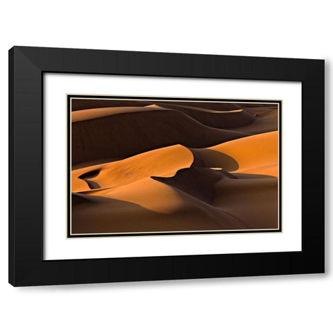 Morning Light Black Modern Wood Framed Art Print with Double Matting by Momeni, Mohammadreza