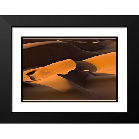 Morning Light Black Modern Wood Framed Art Print with Double Matting by Momeni, Mohammadreza
