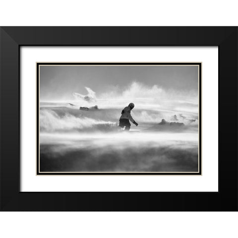 For Strong Only... Black Modern Wood Framed Art Print with Double Matting by Svoboda MQEP, Peter